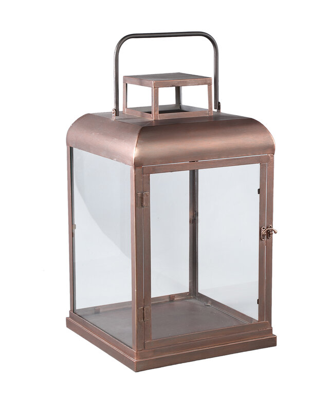 PTMD Vitoria Lantaarn L | Koper | H50 x B30 x D30 cm