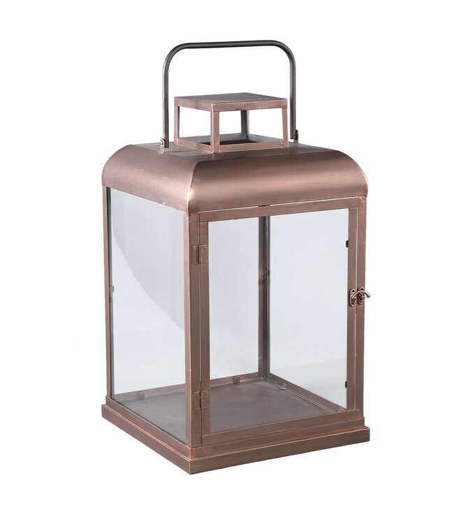 PTMD Vitoria Lantaarn L | Koper | H50 x B30 x D30 cm