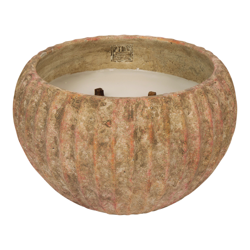 PTMD Yasmeene Brown cement outdoor candle L