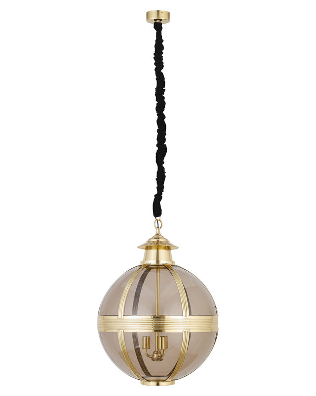 PTMD Mikk Antieke Hanglamp | Glas | Messing | H91 x D66 cm