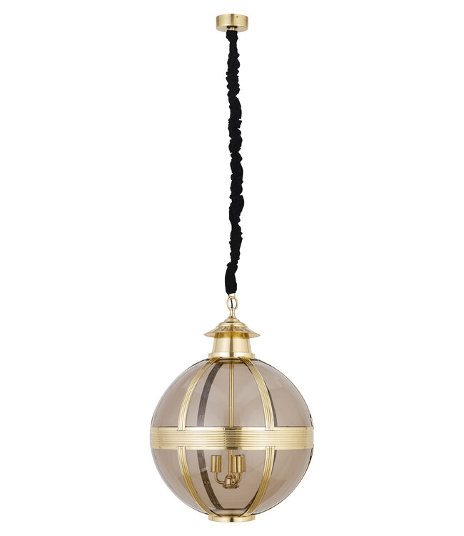 PTMD Mikk Antieke Hanglamp | Glas | Messing | H91 x D66 cm