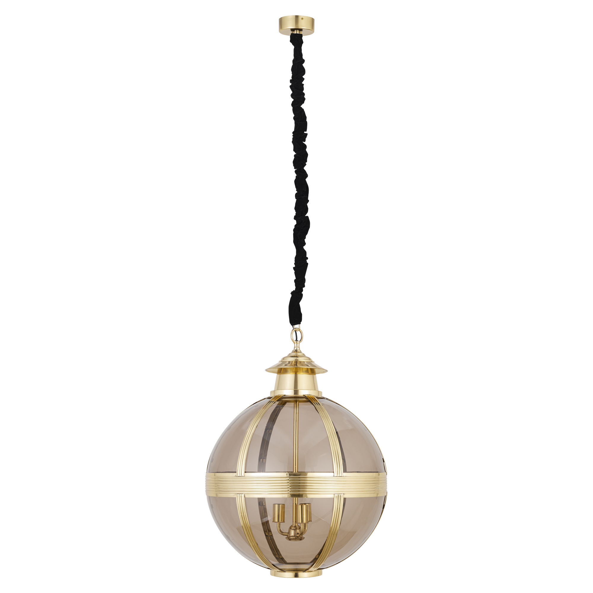 PTMD Mikk Antieke Hanglamp | Glas | Messing | H91 x D66 cm