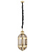 PTMD Mikk messing antieke glazen hanglamp