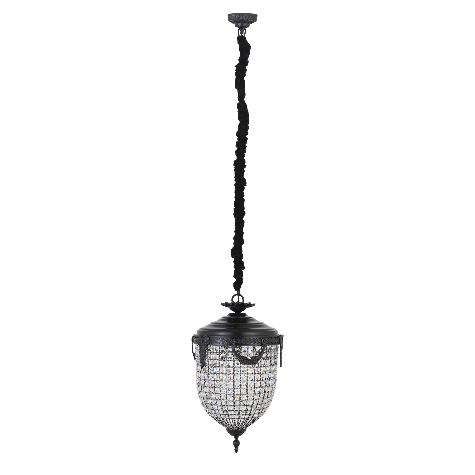 PTMD Lidde Kristal Plafondlamp S | H70 x D37 cm