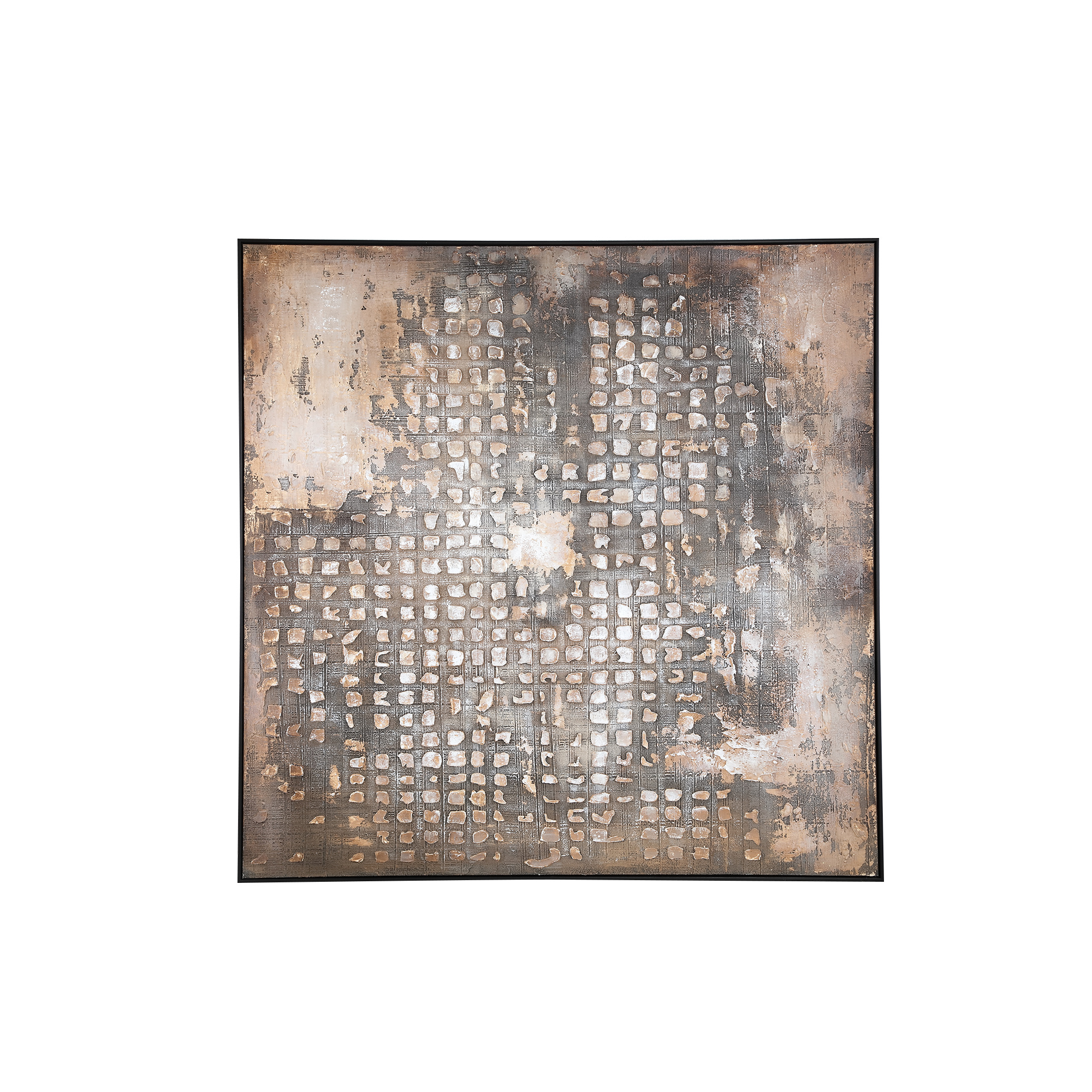 PTMD Pathe Gestructureerd Schilderij | Bruin | D122 cm