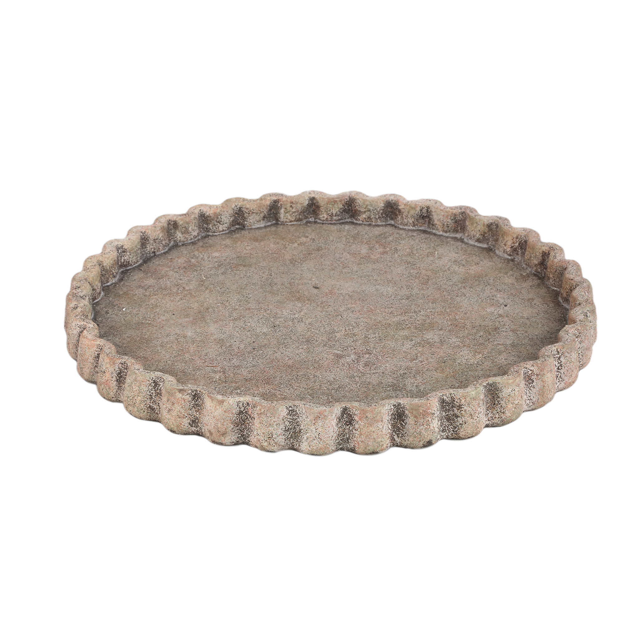 PTMD Jaydean Grey cementplaat met geribbelde structuur rond L.