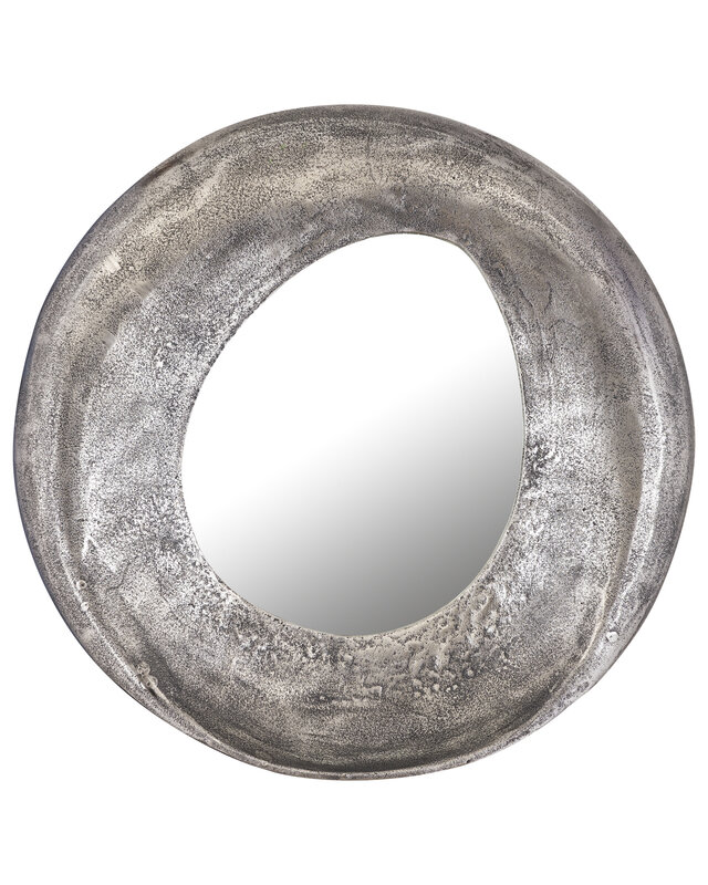 PTMD Daweson Nikkel Gegoten Aluminium Spiegel Open Rond