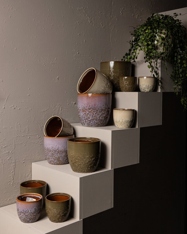 PTMD Harper Roze keramische pot bombey rond XL