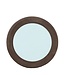 PTMD Noam Ronde Spiegel | Mangohout | Bruin | D70 cm