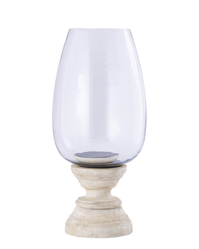 PTMD Qez Room Mango Hout Stormlicht Helder Glas XL