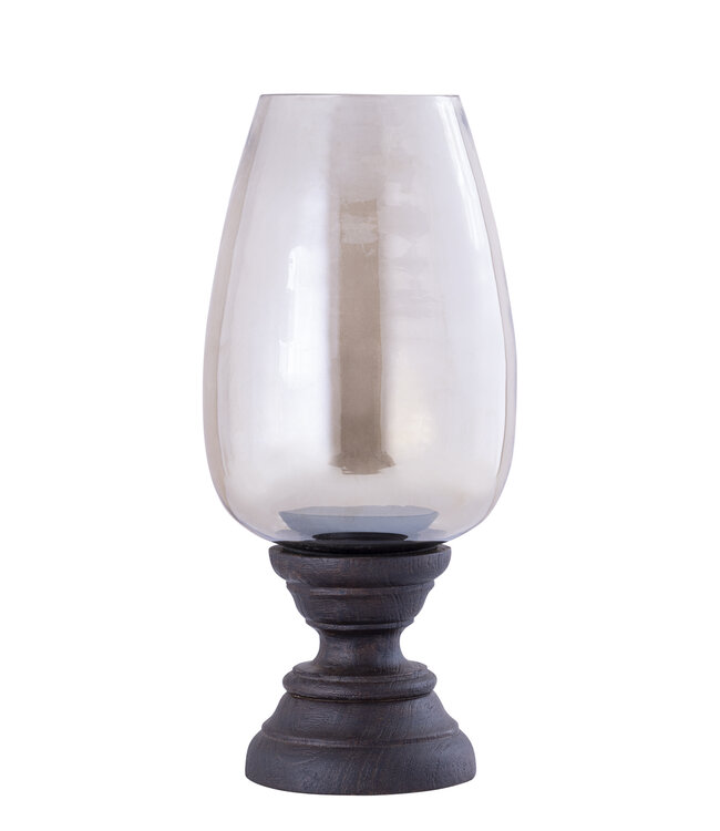 PTMD Qez Bruin Mangohout Stormlicht Rookglas XL