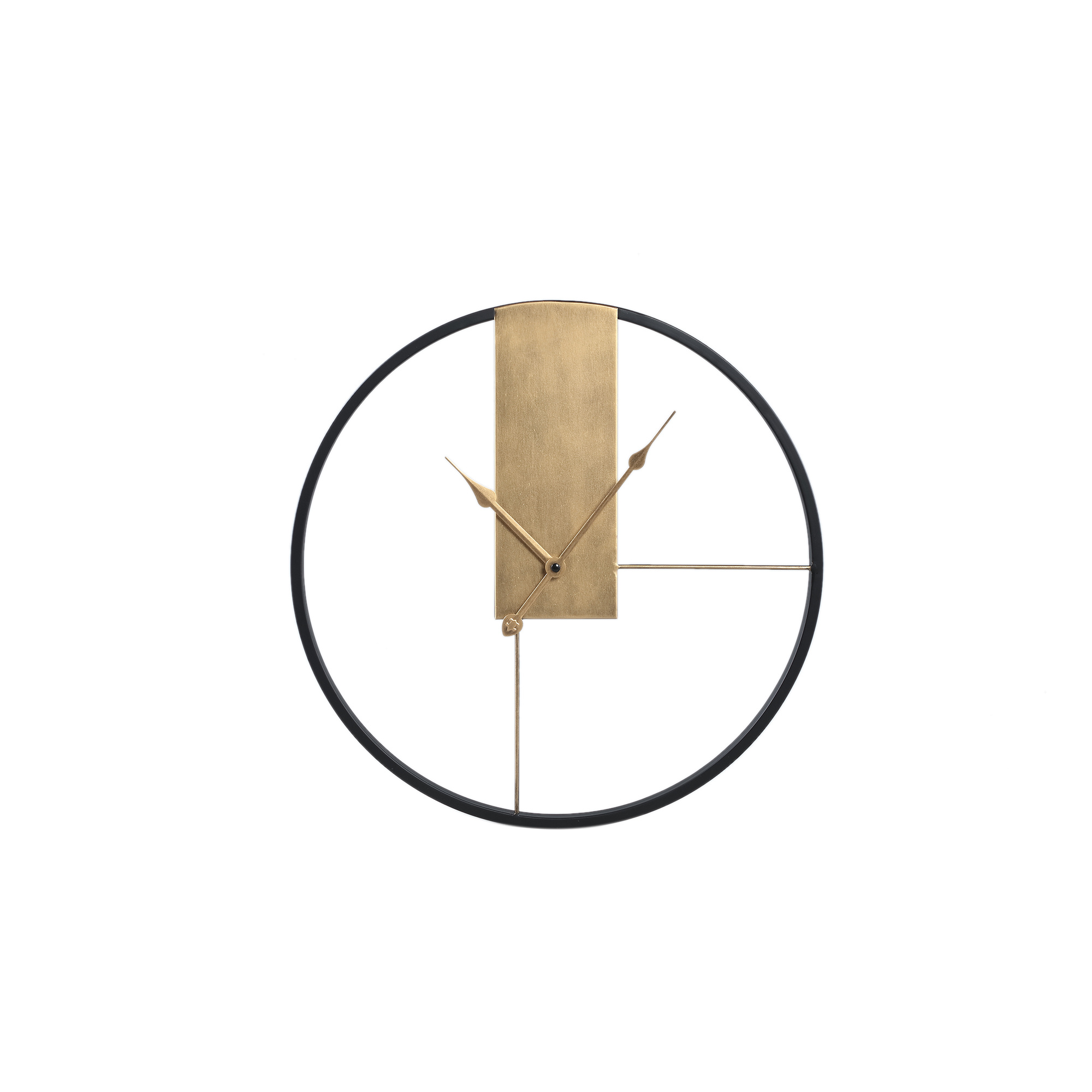 PTMD Lolae Gold ijzeren ronde wandklok S