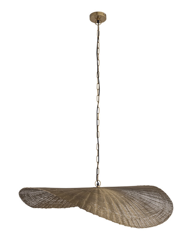 PTMD Shauney Gold Iron Wavy Hanglamp – 72 x 92 x 100 cm