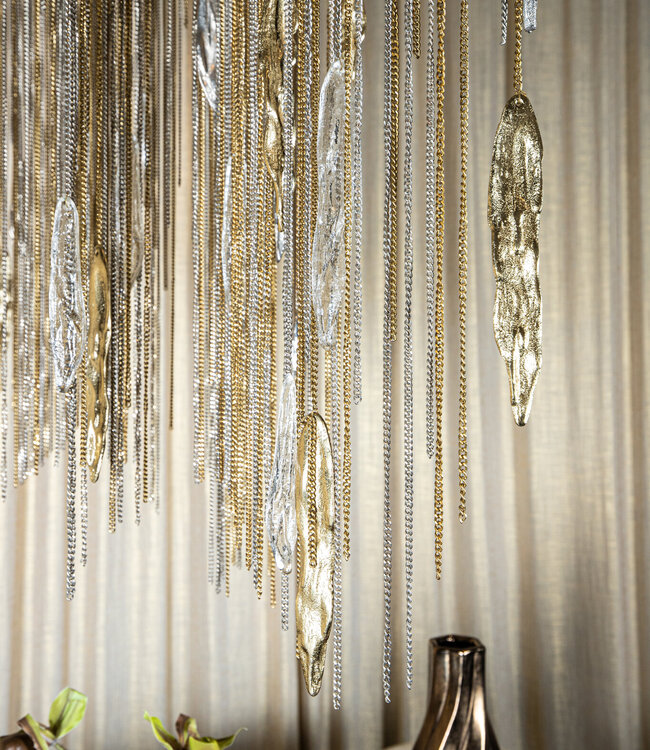 PTMD Wilco Hanglamp | Messing Kettingen | H85 x B108 x D44 cm