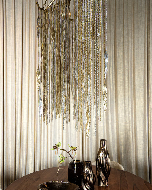 PTMD Wilco Hanglamp | Messing Kettingen | H85 x B108 x D44 cm