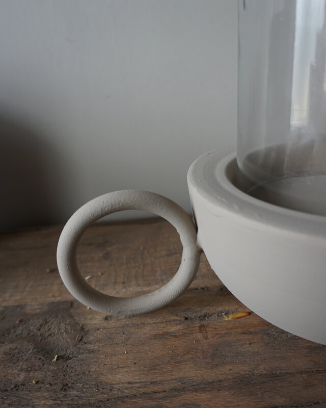 Rene Houtman Lantaarn Rajuna | Rond | Sand | H17 x D15 cm