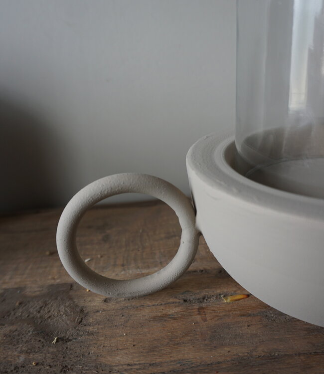 Rene Houtman Lantaarn Rajuna | Rond | Sand | H17 x D15 cm