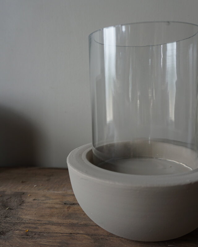 Rene Houtman Lantaarn Rajuna | Rond | Sand | H17 x D15 cm