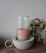 Rene Houtman Lantaarn Rajuna | Rond | Sand | H27 x D20 cm