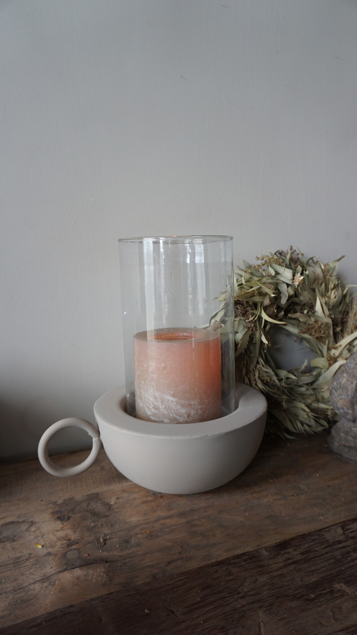 Rene Houtman Lantaarn Rajuna | Rond | Sand | H27 x D20 cm