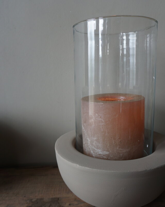 Rene Houtman Lantaarn Rajuna | Rond | Sand | H27 x D20 cm