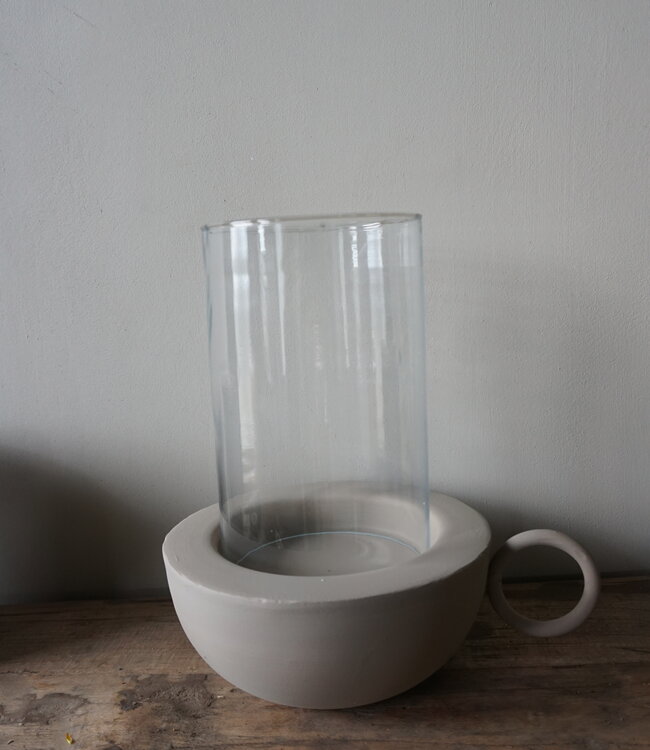 Rene Houtman Lantaarn Rajuna | Rond | Sand | H27 x D20 cm