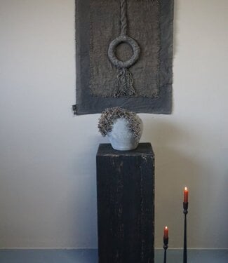 Rene Houtman Houten Zuil | Zwart | H80 x B35 x D35 cm