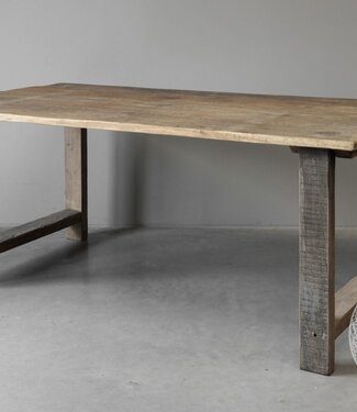 Be-Uniq Eettafel Oude Deur | Verweerd | H79xB183xD99 cm