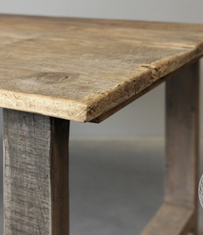 Be-Uniq Eettafel Oude Deur | Verweerd | H79xB183xD99 cm