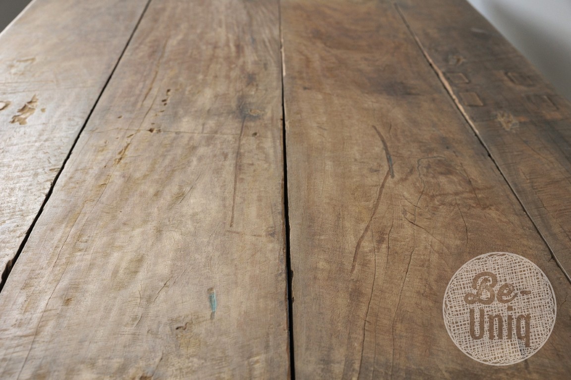 Be-Uniq Eettafel Oude Deur | Verweerd | H79xB183xD99 cm
