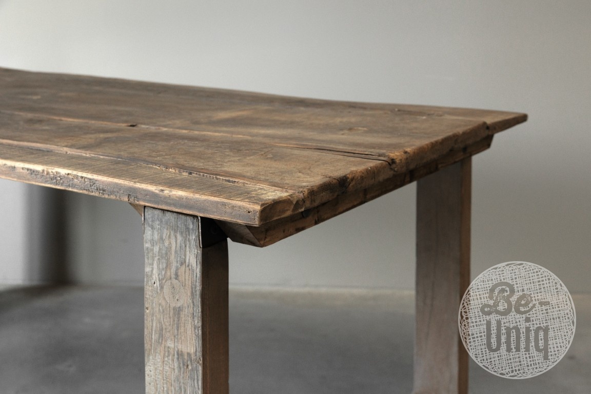Be-Uniq Eettafel Oude Deur | Verweerd | H79xB190xD89 cm