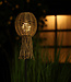 Rene Houtman Tuinlamp Solar Op Stok Tuinfakkel Naturel - H90xB16xD8 Cm