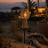 Tuinlamp Solar Op Stok Tuinfakkel Naturel - H90xB16xD8 Cm