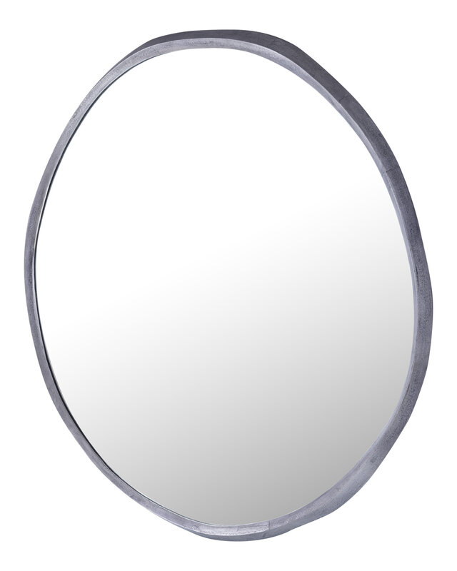 PTMD Limera Spiegel Met Rand L | Aluminium | D115 cm
