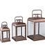 PTMD Vitoria Lantaarn L | Koper | H41 x B24 x D24 cm