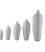 PTMD Cavinn Witte matte keramische flesvaas M