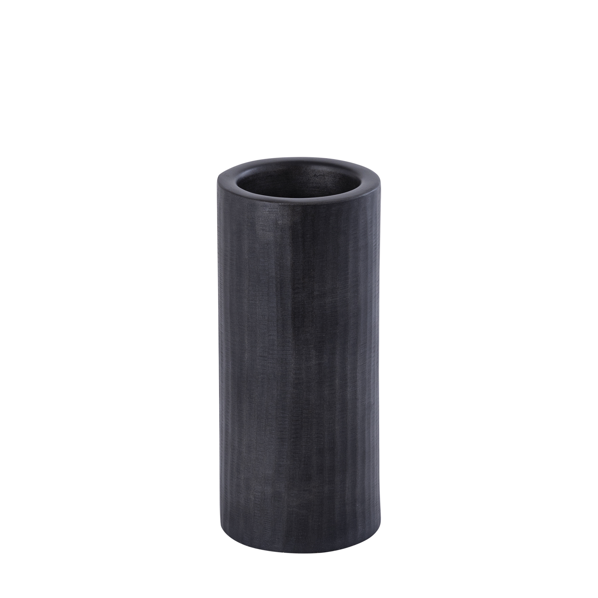 PTMD Jowad Grafiet aluminium plaat kaarsenhouder rib M