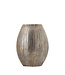 PTMD Jowad Antiek Goud aluminium plaat pot rib hoog ovaal S