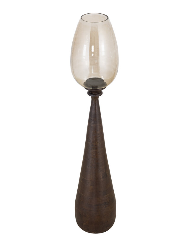 PTMD Midi Stormlicht L | Bruin | Mangohout | H120 x D25 cm