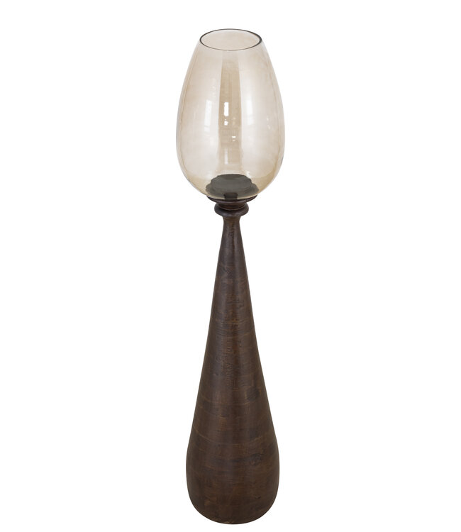 PTMD Midi Stormlicht L | Bruin | Mangohout | H120 x D25 cm