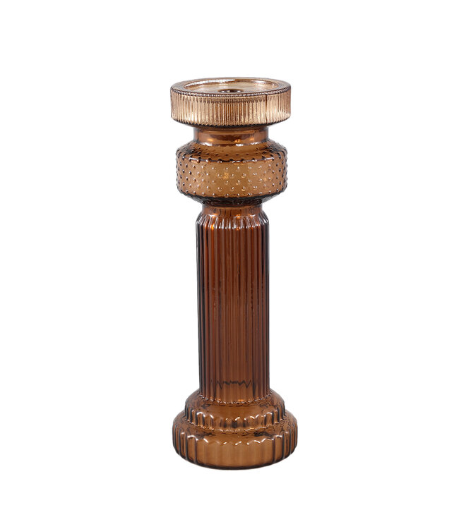 PTMD Fadri Bronzen glazen kaarsenhouder M