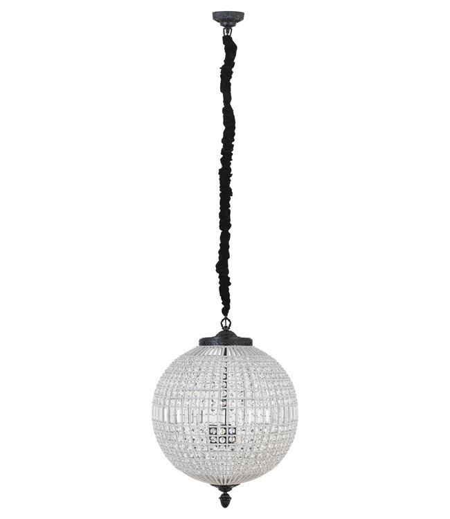 PTMD Jaris Kristal Plafondlamp L | H85 x D65 cm