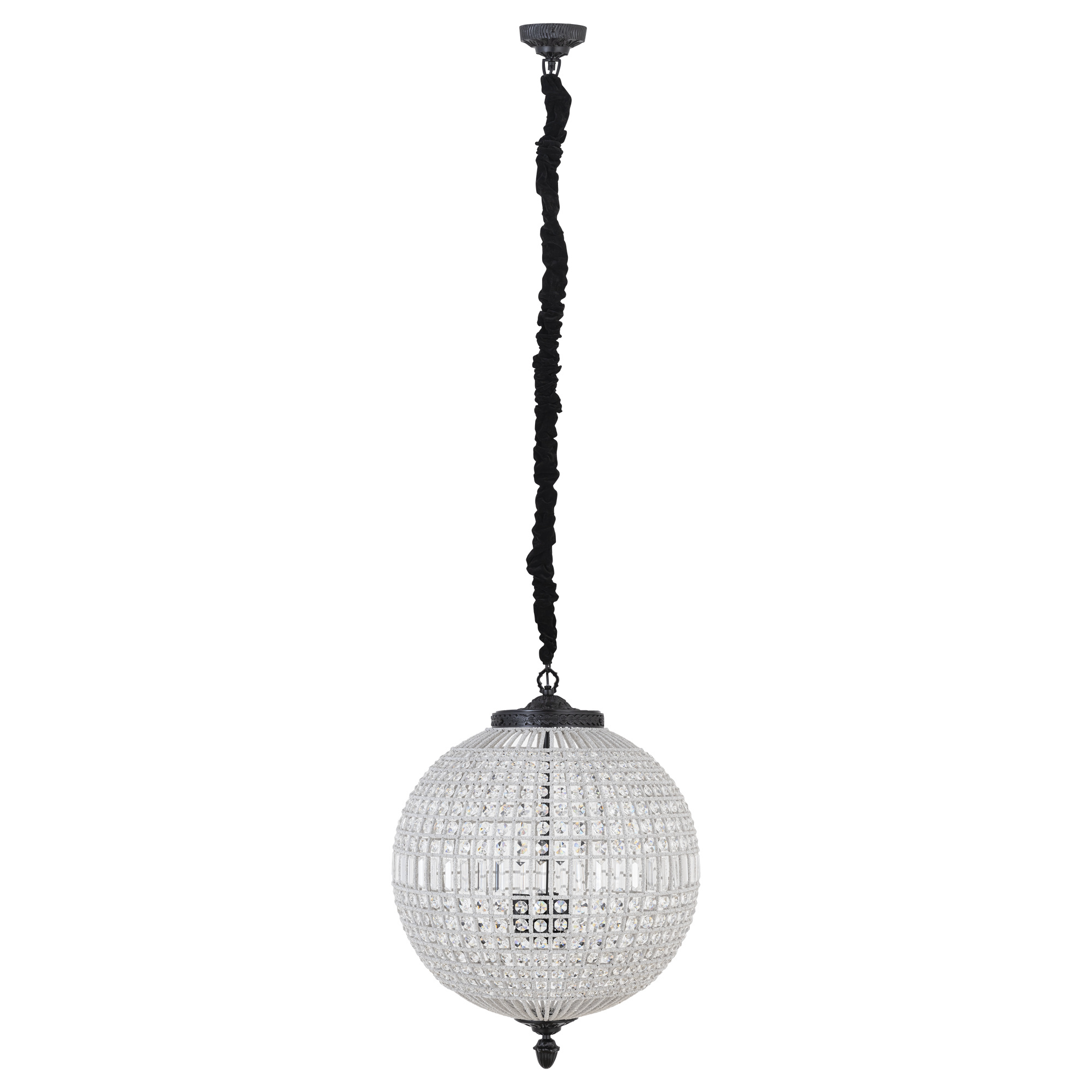 PTMD Jaris Kristal Plafondlamp L | H85 x D65 cm