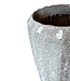 PTMD Olver Witte keramische pot geribbelde structuur rond 90x48 Cm