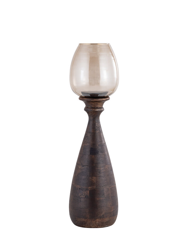 PTMD Midi Stormlicht S | Bruin Mangohout | H67 x D17 cm