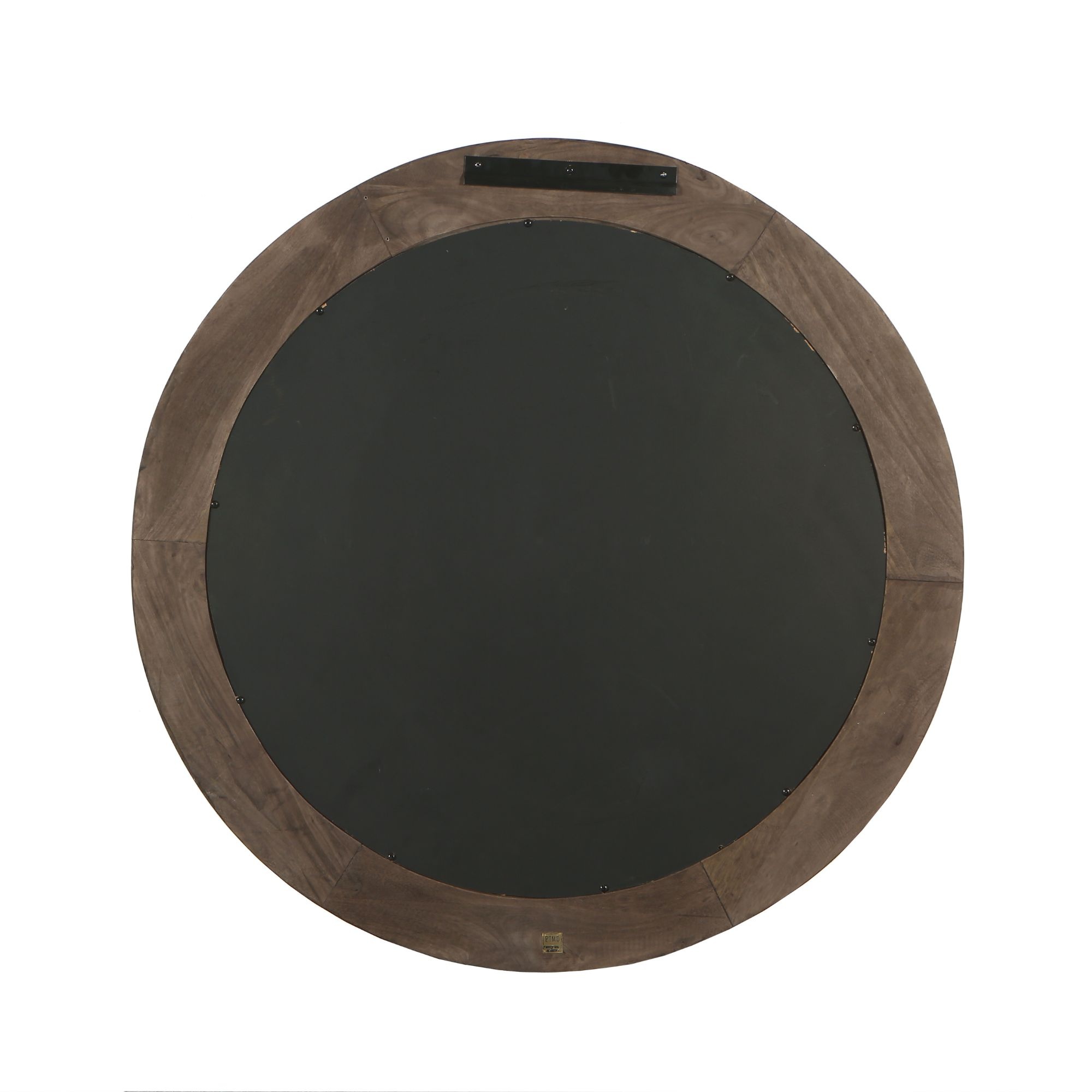 PTMD Noam Brown Mango Houten Ronde Spiegel L