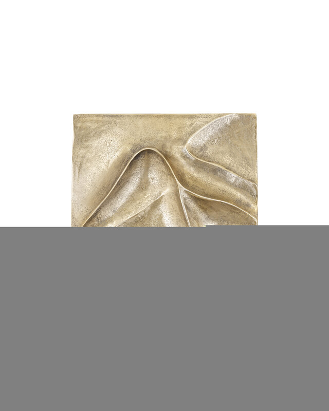 PTMD Gihan Gouden Gegoten Aluminium Wandpaneel Golflijnen S