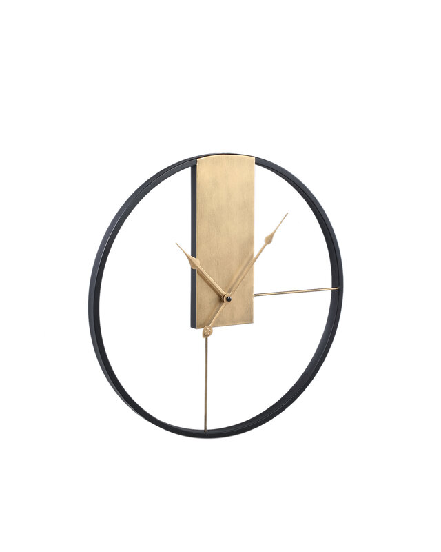 PTMD Lolae Gold ijzeren ronde wandklok S