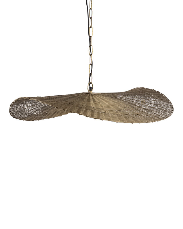 PTMD Shauney Gouden IJzeren Golvende Hanglamp Rond S