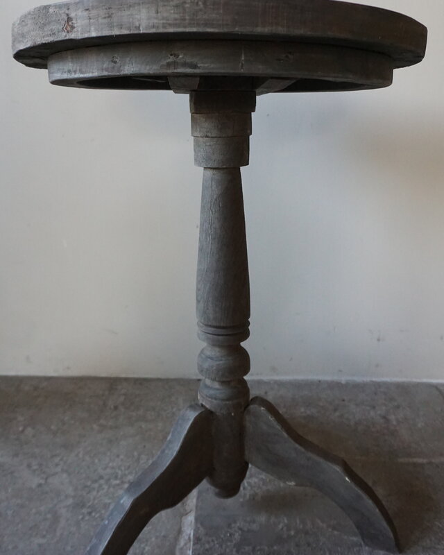 Rene Houtman Wijntafel | Teakhout | D50 x H75 cm | Nr 1